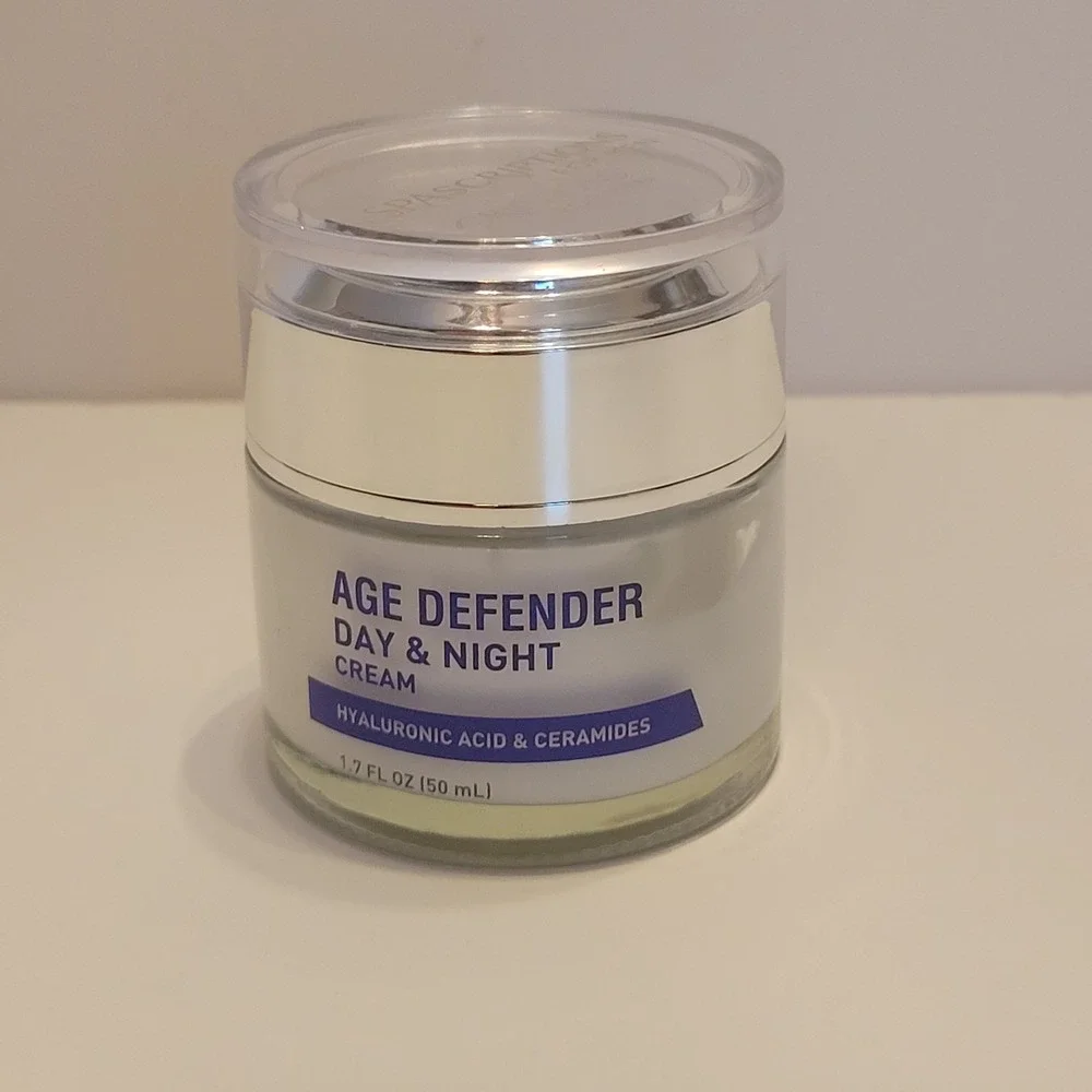 Spascriptions Age Defender Day & Night Cream Mens 1.7oz New‎ Hyaluronic Acid